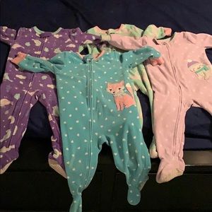 12 month footed sleepers